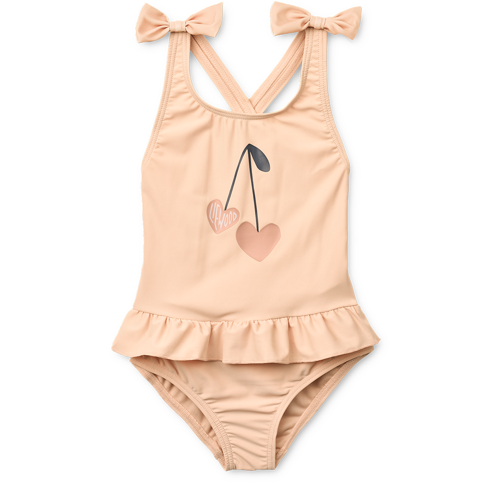 Liewood  UV-Badeanzug mit Schleifen 'Amara' Apple Blossom