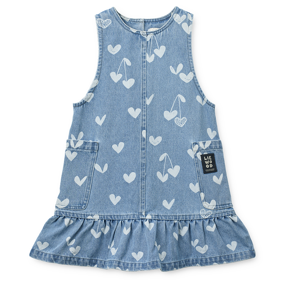 Liewood Jeanskleid 'Angelica' Sweethearts/Light Blue Denim