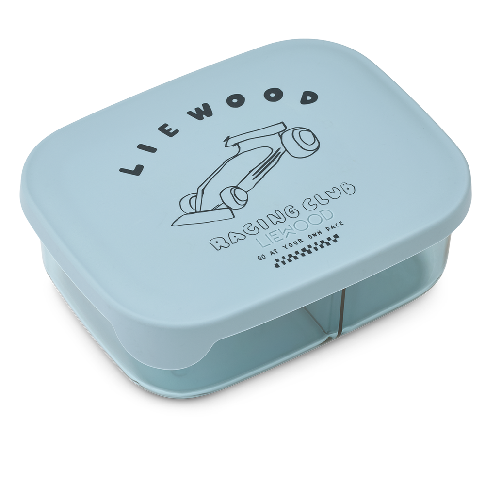 Liewood  Kinder Lunchbox 'Arthur' Race Cars/Beach Blue