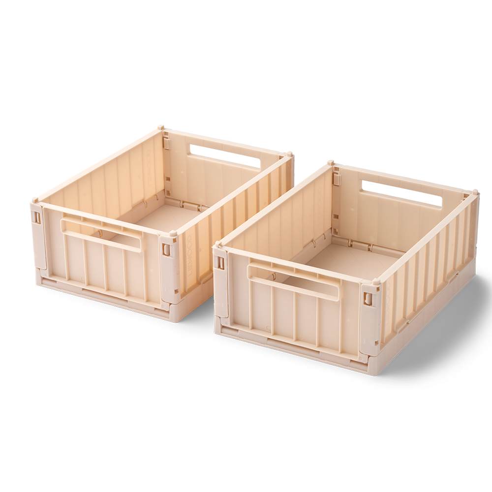 Liewood Lot de 2 paniers de rangement pliables S « Weston » Apple Blossom