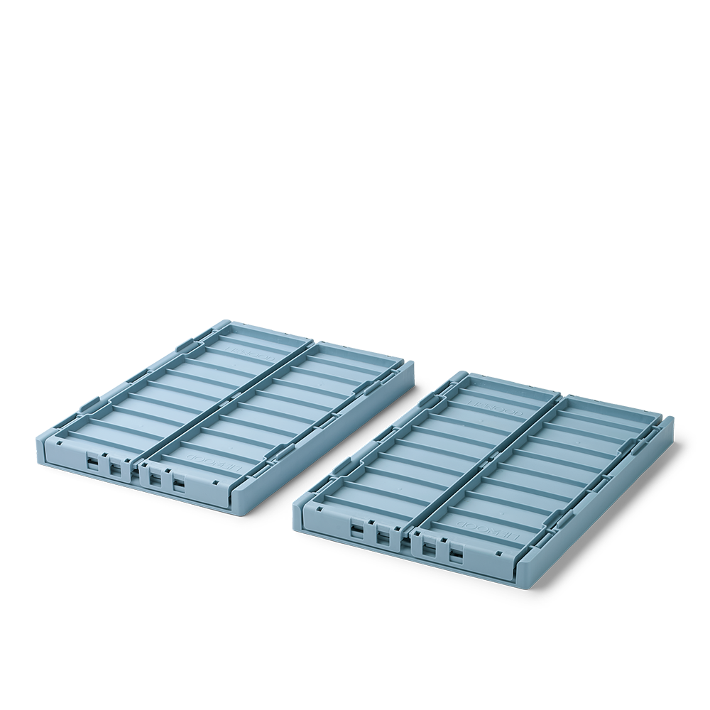 Liewood  faltbare Aufbewahrungskiste M 2er Set 'Weston' Beach Blue