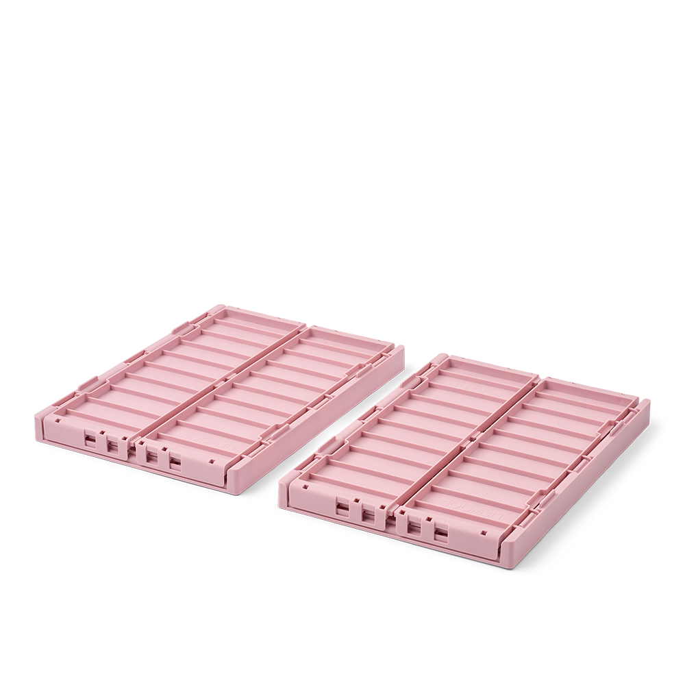 Liewood  faltbare Aufbewahrungskiste M 2er Set 'Weston' Rose Blush