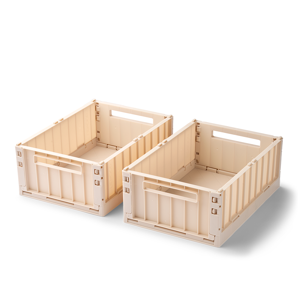 Liewood Foldable Storage Crate M 2-Pack 'Weston' Apple Blossom