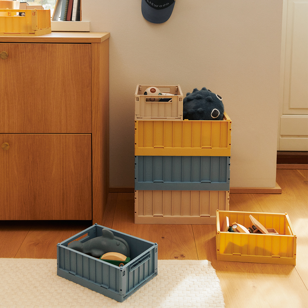 Liewood Foldable Storage Crate M 2-Pack 'Weston' Apple Blossom