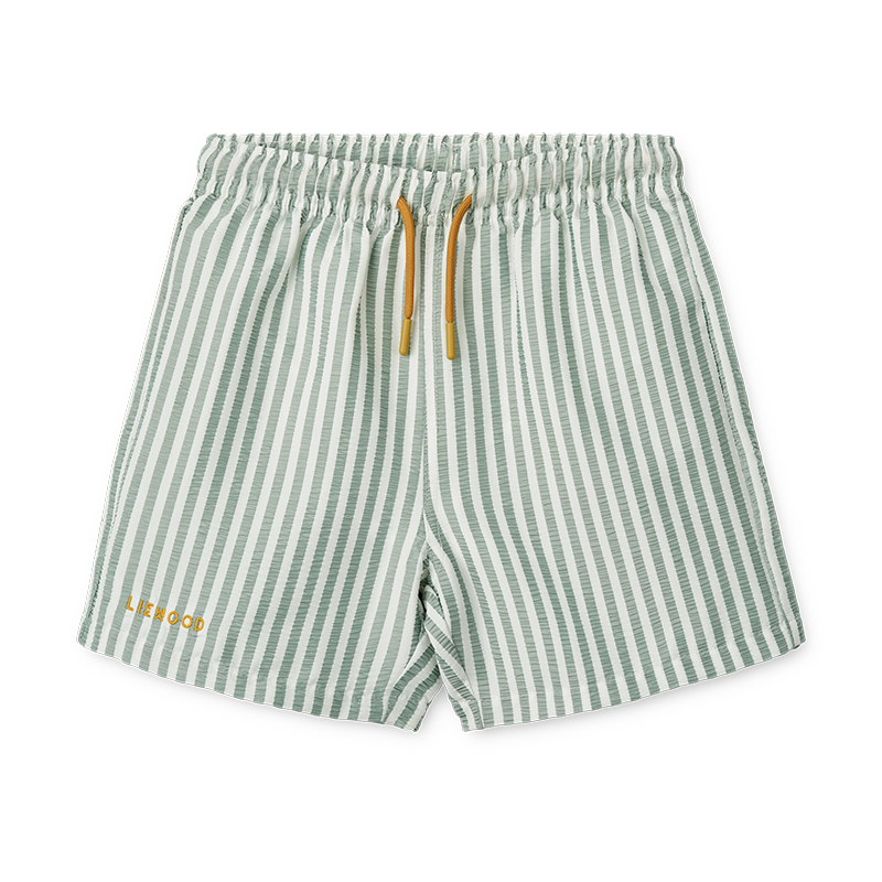 Liewood Badeshorts 'Duke' Stripe Peppermint/Crisp White