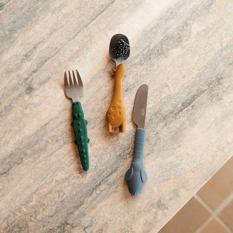Liewood  Kinder Besteck Set 'Tove'  Golden Caramel Mix - Online MY SNOWFLAKE
