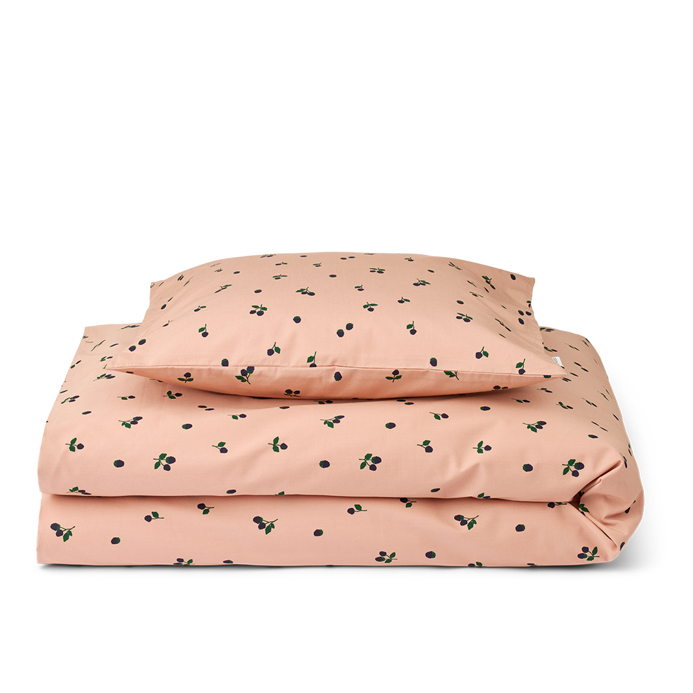 Liewood Junior Bed Linen 'Ingeborg' 100 x 135 cm Berry/Pale Tuscany