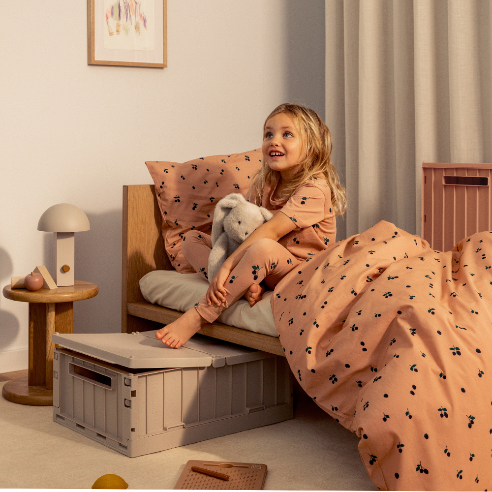 Liewood Junior Bed Linen 'Ingeborg' 100 x 135 cm Berry/Pale Tuscany