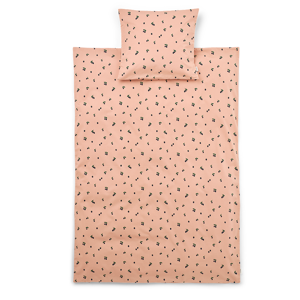 Liewood Junior Bed Linen 'Ingeborg' 100 x 135 cm Berry/Pale Tuscany