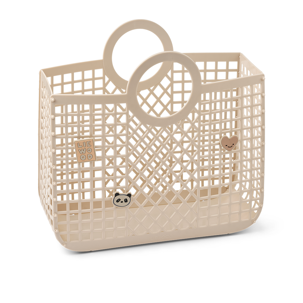 Liewood Einkaufskorb mit Charms 'Bloom' Sandy - Online MY SNOWFLAKE