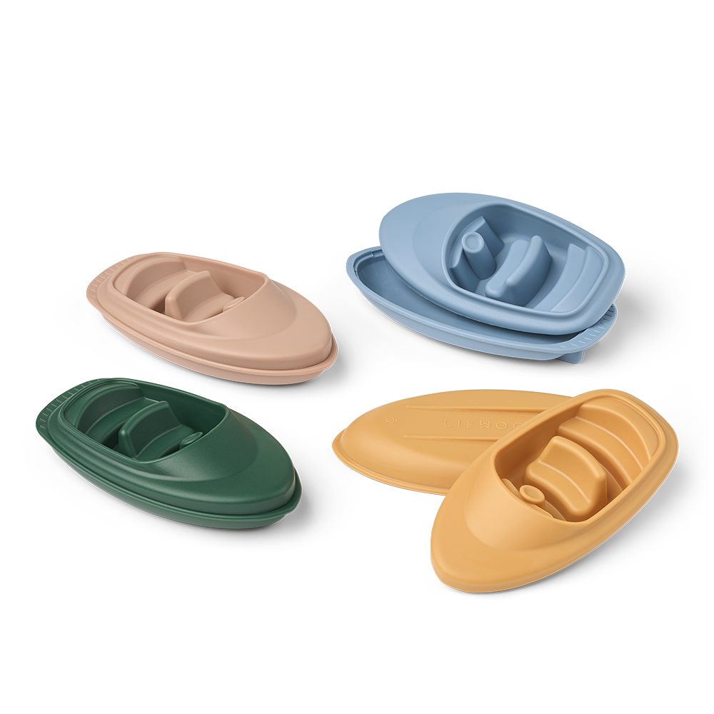 Liewood Badespielzeug 4er-Set Boote 'Corin' Beach Blue Multi Mix
