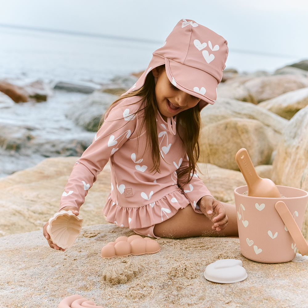 Liewood Chapeau de bain anti-UV « Cecilia » Sweethearts/Pale Tuscany