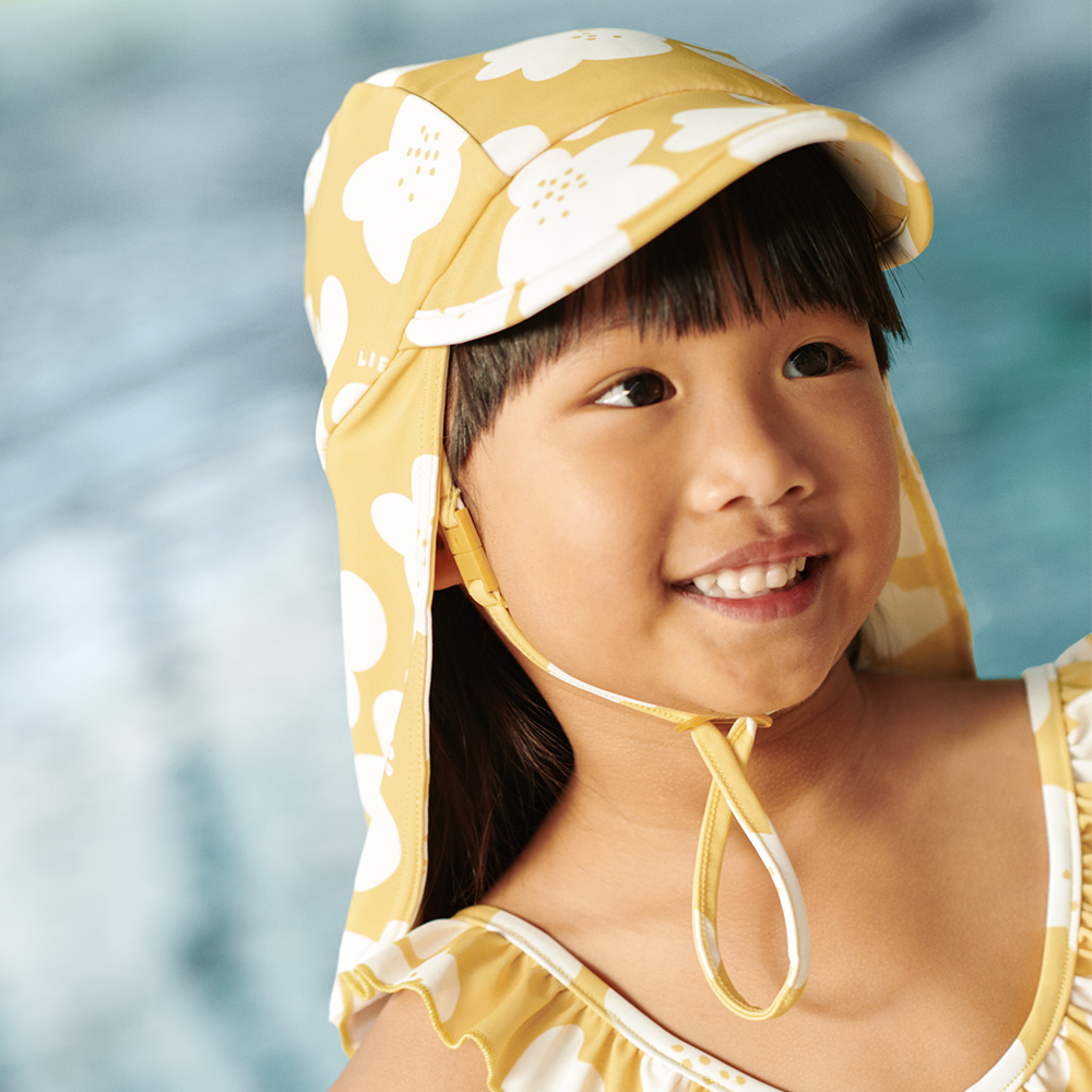 Liewood UV Swim Sun Hat 'Cecilia' Flower/Lemon Yellow