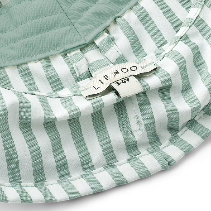 Liewood Sonnenhut 'Damona' Stripe Peppermint/Crisp White - Online MY SNOWFLAKE