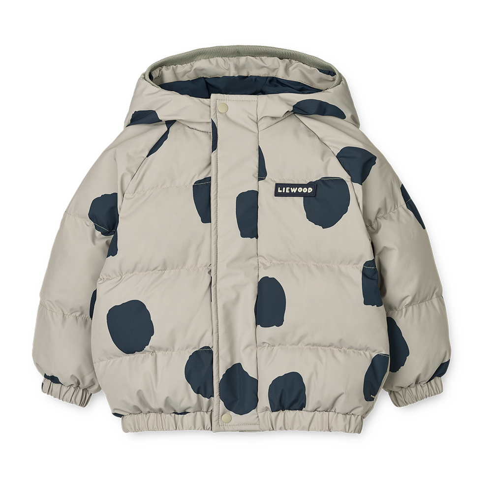 Liewood  Daunenjacke mit Öhrchen 'Adelina' Spot Dots/Mist - Online MY SNOWFLAKE