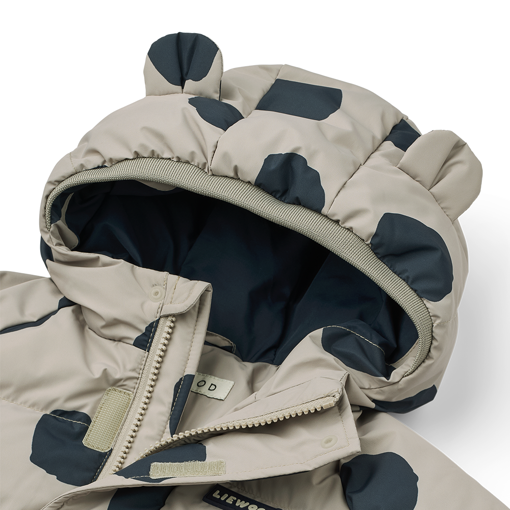 Liewood  Daunenjacke mit Öhrchen 'Adelina' Spot Dots/Mist - Online MY SNOWFLAKE