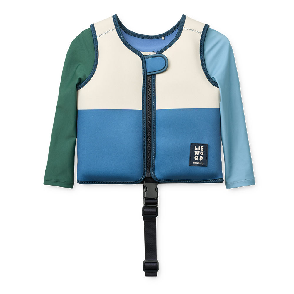 Liewood Schwimmweste mit langen Ärmeln 'Dove' Riverside Multi Mix