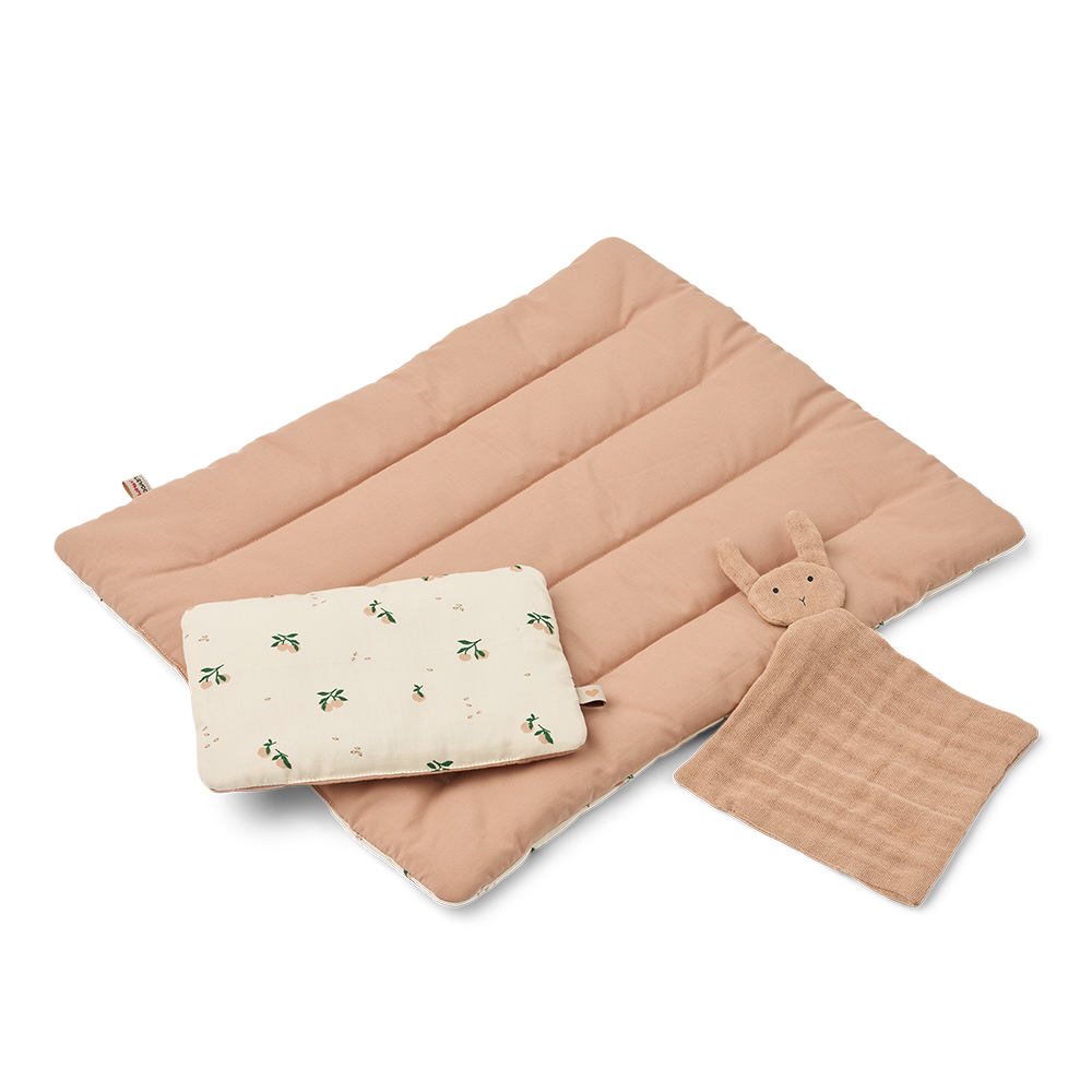 Liewood Duvet Set für Puppen 'Joan' Peach/Sea Shell