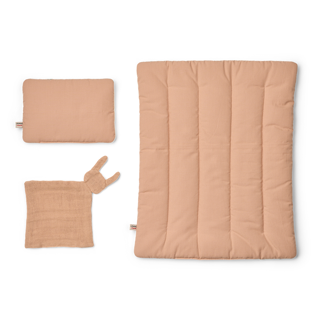 Liewood Duvet Set für Puppen 'Joan' Peach/Sea Shell