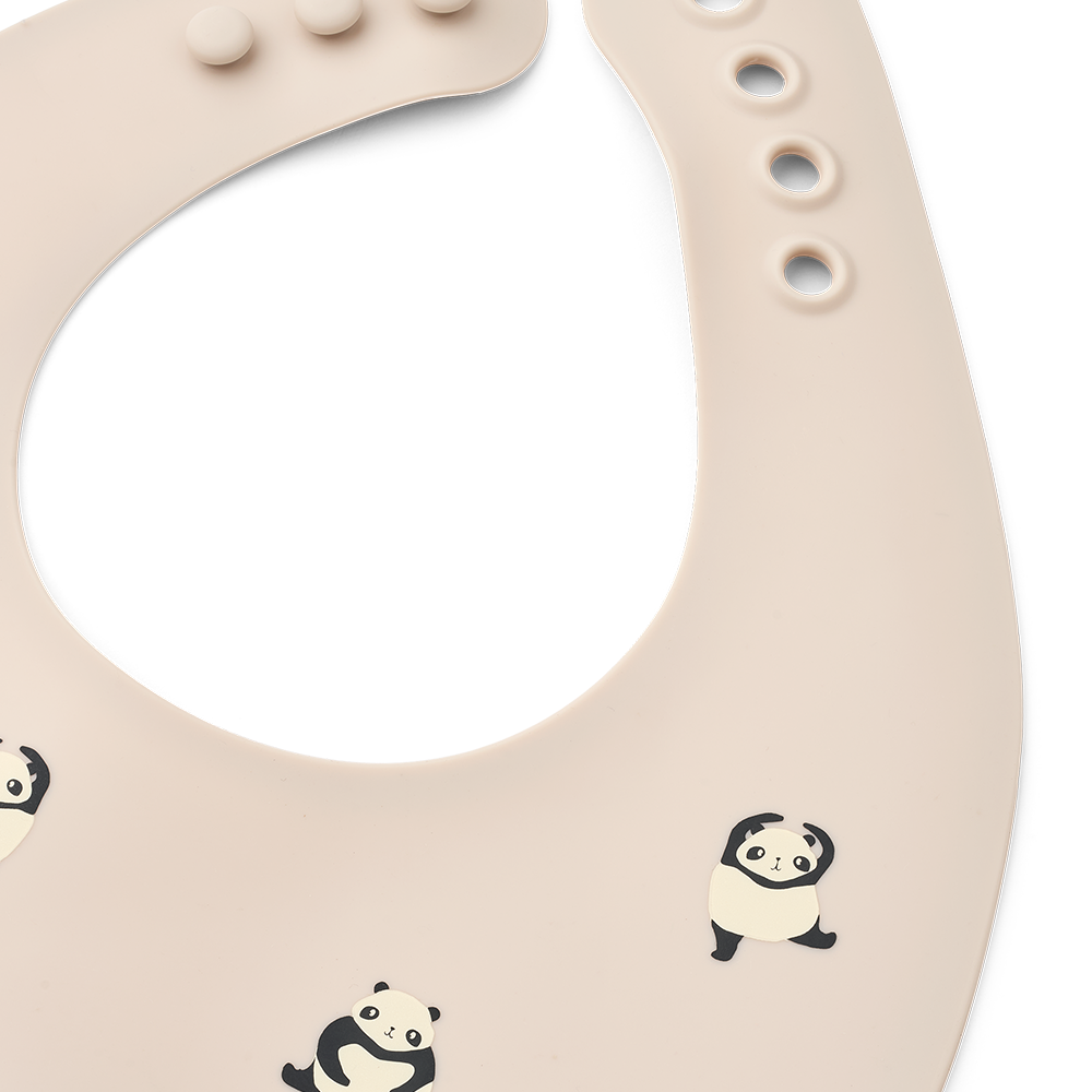 Liewood Silicone Bib Set of 2 'Ember' Panda/Sandy