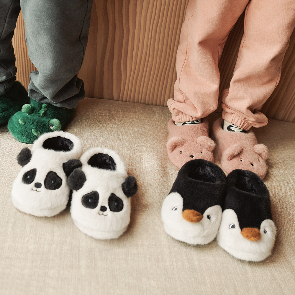 Liewood Pinguin Hausschuhe/Finken 'Aviaja' Sandy/Dark Grey