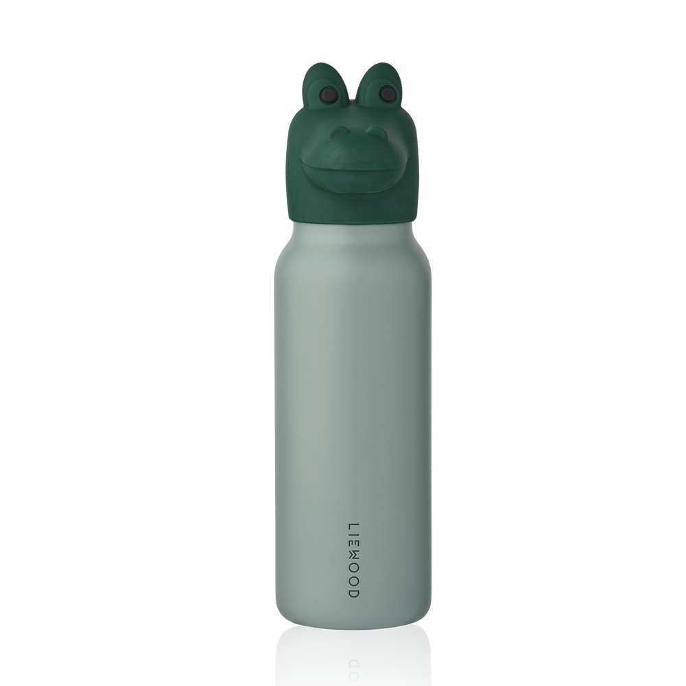 Liewood Trinkflasche mit Krokodildeckel 'Falk' 350 ml Peppermint/Garden Green