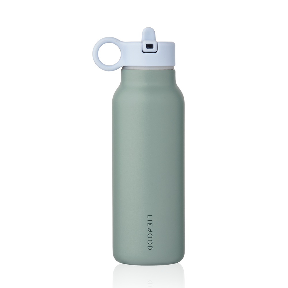 Liewood Trinkflasche mit Krokodildeckel 'Falk' 350 ml Peppermint/Garden Green