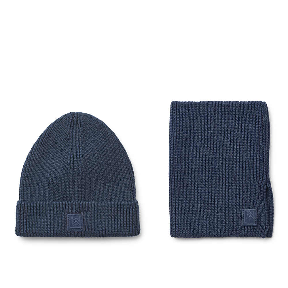 Liewood Hat and Scarf 'Lina' Classic Navy