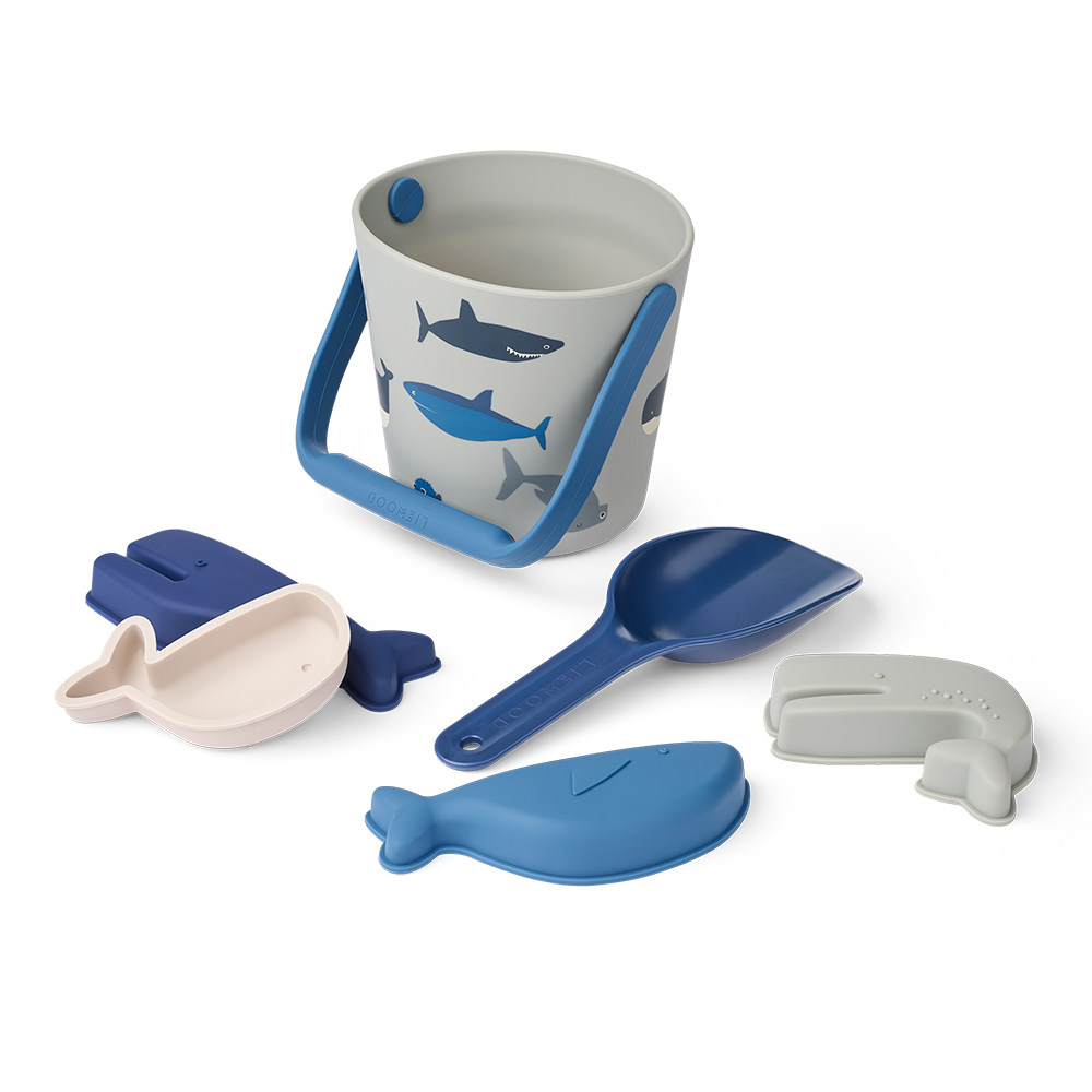 Liewood Sand Play Set 'Gilma' Shark/Dove Blue