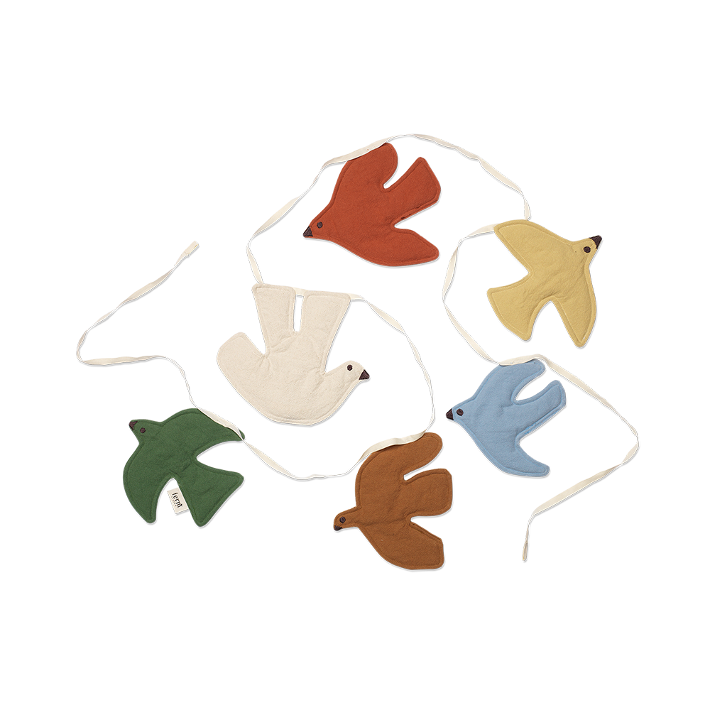 Ferm Living Bird Girlande 'Swif' Multi - Online MY SNOWFLAKE