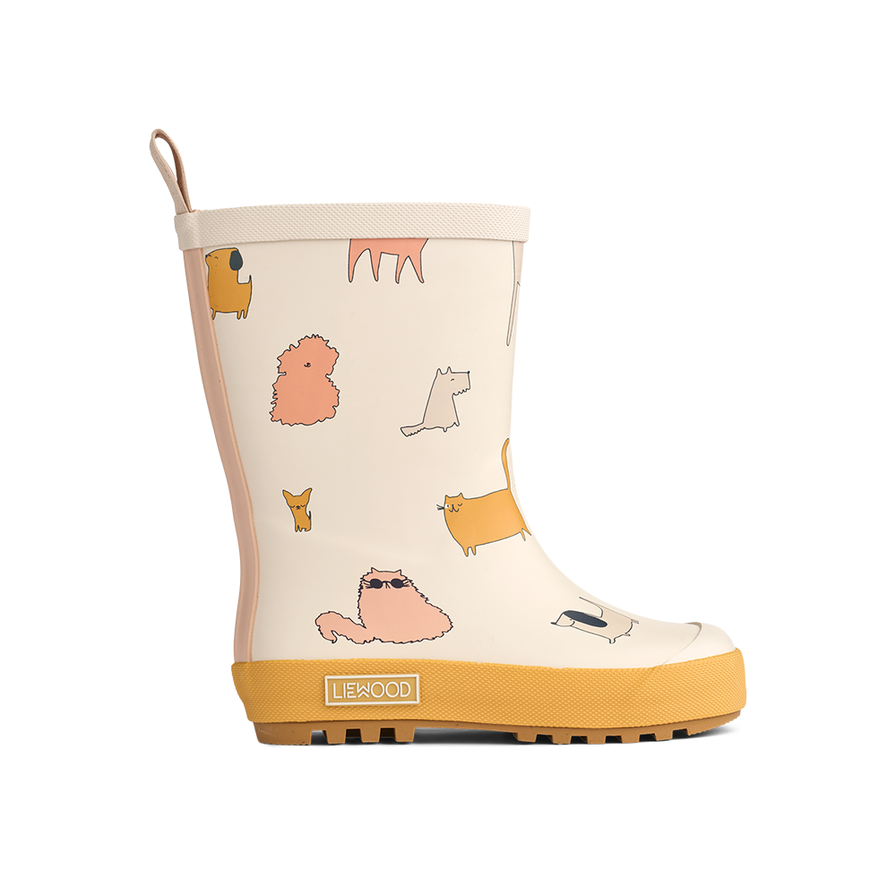 Liewood Thermo Regenstiefel 'Mason' Cats and Dogs/Sandy - Online MY SNOWFLAKE