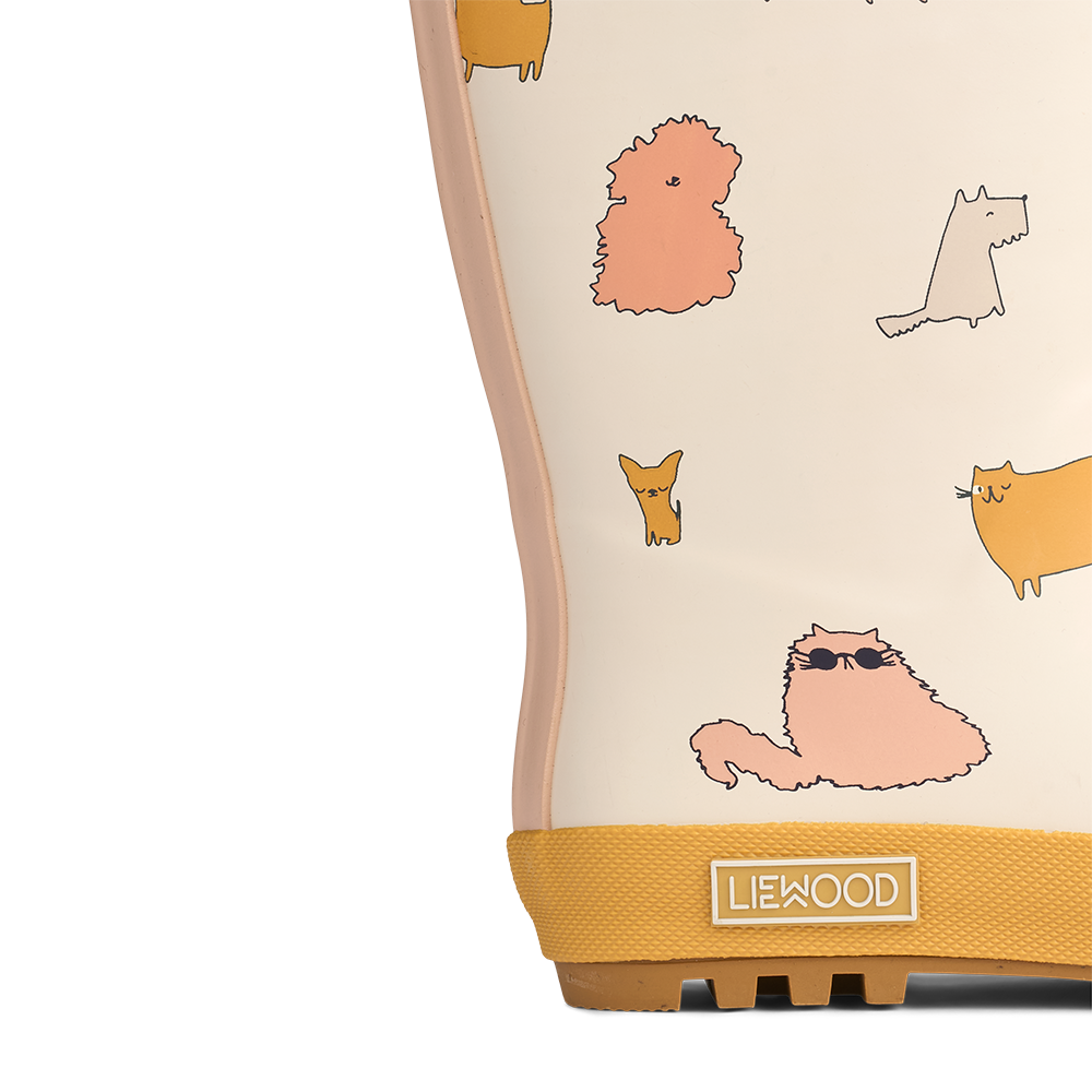 Liewood Thermo Regenstiefel 'Mason' Cats and Dogs/Sandy - Online MY SNOWFLAKE