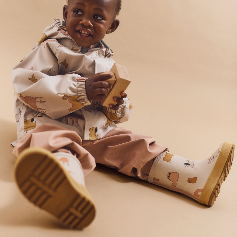 Liewood Thermo Regenstiefel 'Mason' Cats and Dogs/Sandy - Online MY SNOWFLAKE
