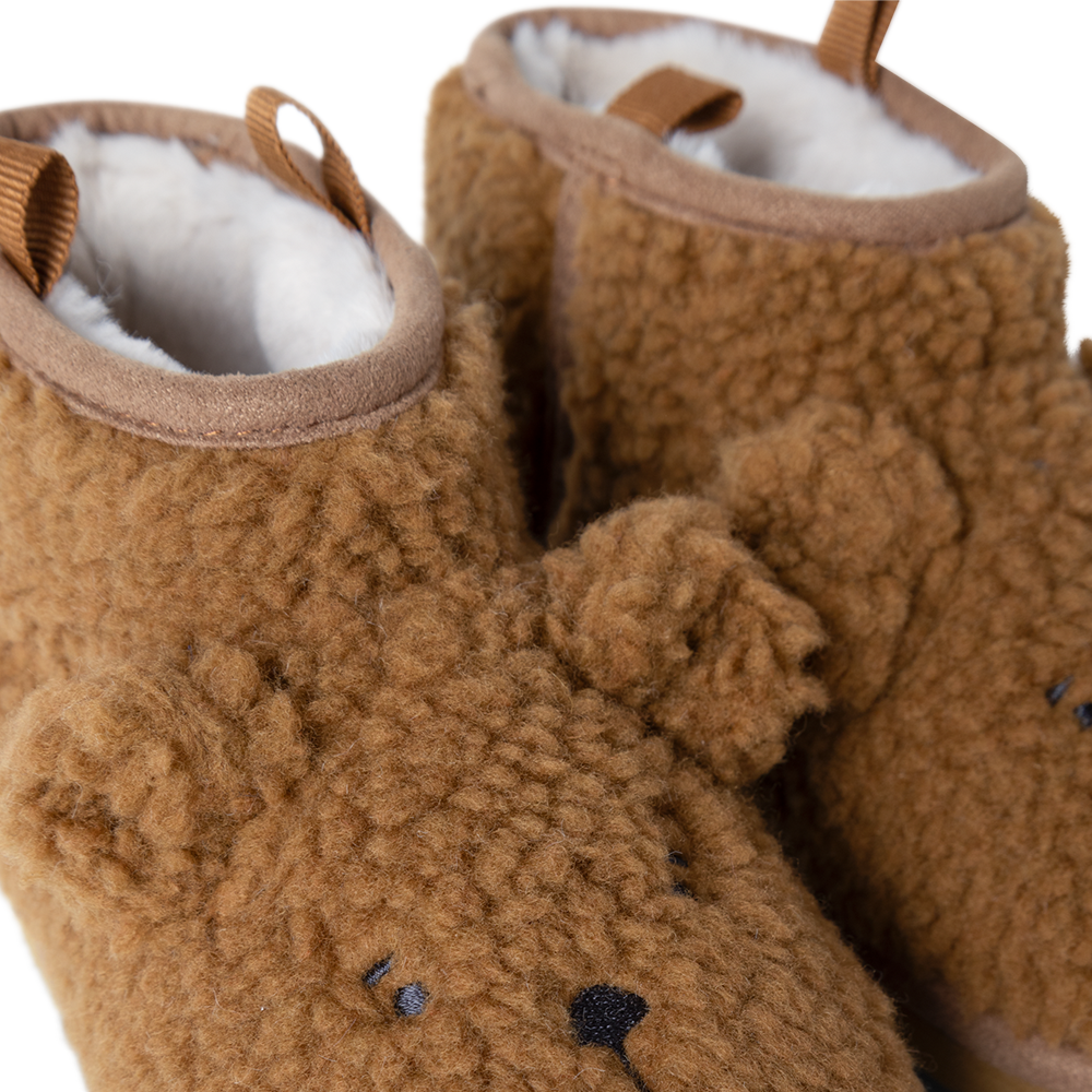 Liewood Slippers 'Alban Bear' Golden Caramel