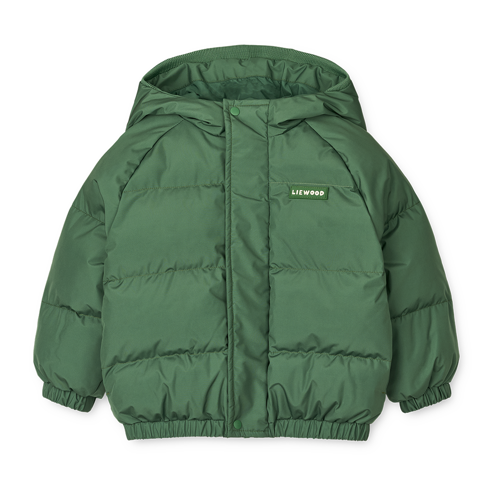 Liewood 'Adelina' Dusty Ivy Down Jacket with Ears