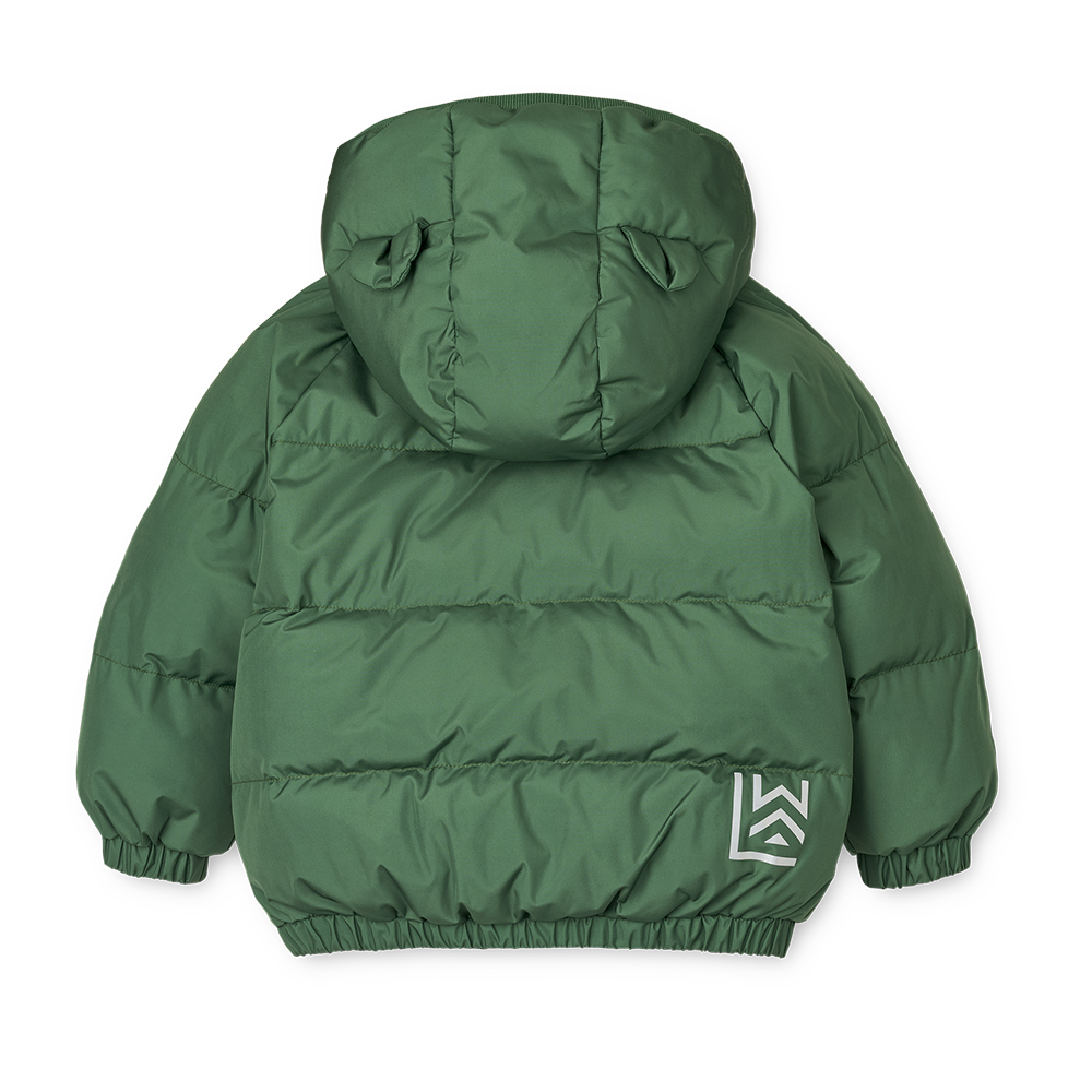 Liewood 'Adelina' Dusty Ivy Down Jacket with Ears