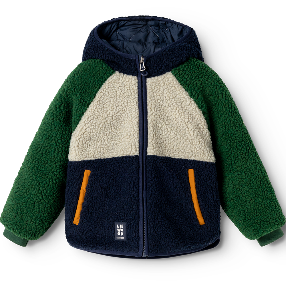 Liewood Reversible Thermal Jacket 'Jackson' Garden Green Multi Mix