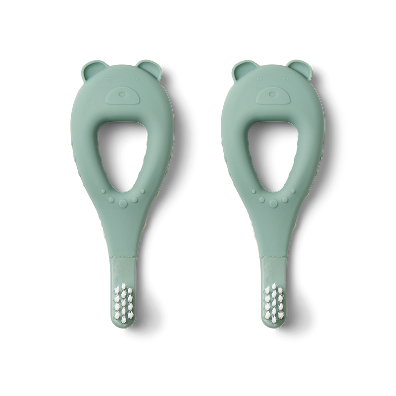 Liewood Brosse à dents d'apprentissage, lot de 2, « Janelle » Peppermint