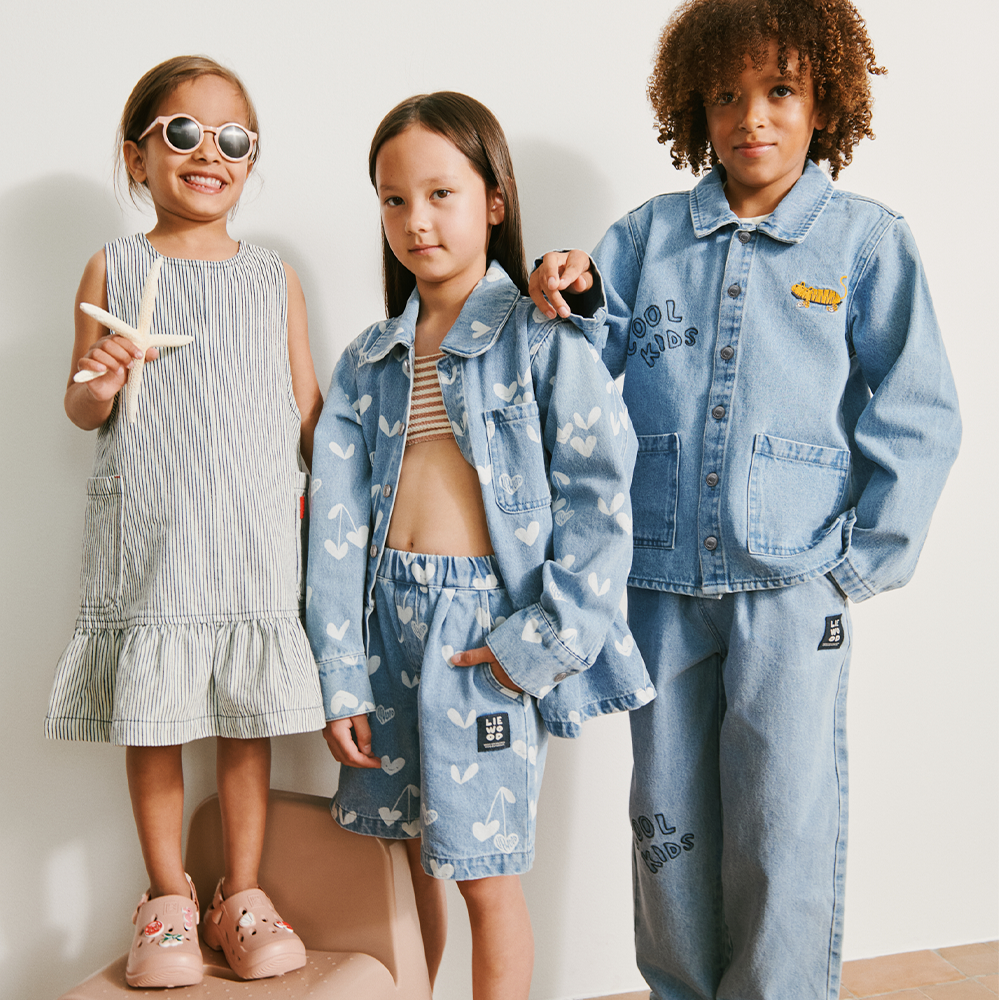 Liewood Denim Hemd 'Kenza' Sweethearts/Light Blue Denim - Online MY SNOWFLAKE