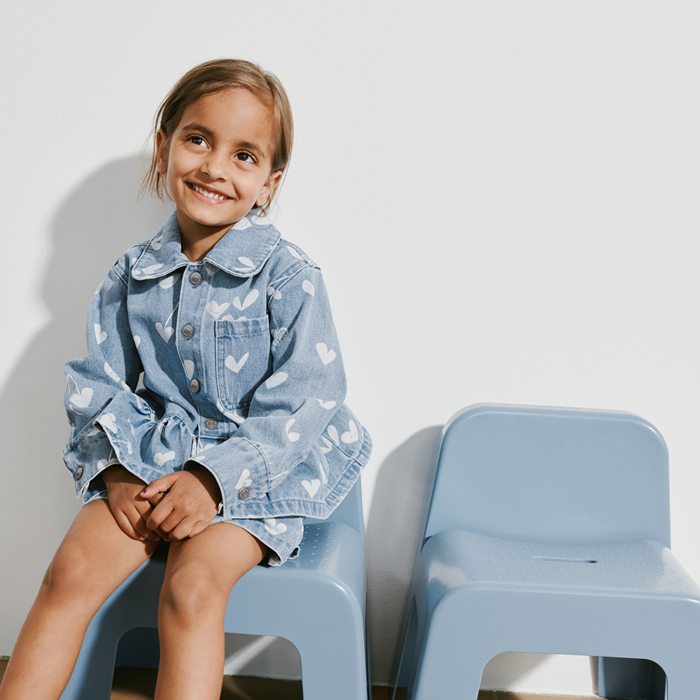 Liewood Denim Hemd 'Kenza' Sweethearts/Light Blue Denim - Online MY SNOWFLAKE