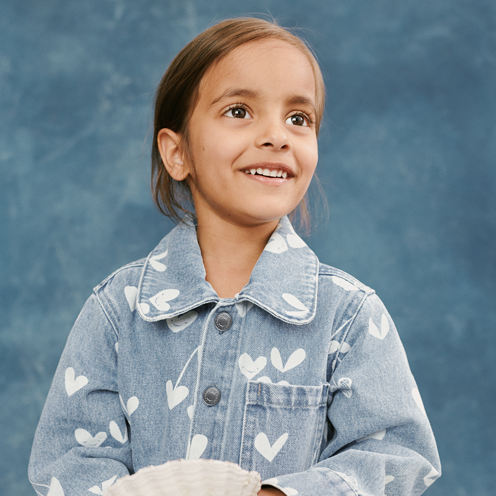 Liewood Denim Hemd 'Kenza' Sweethearts/Light Blue Denim - Online MY SNOWFLAKE