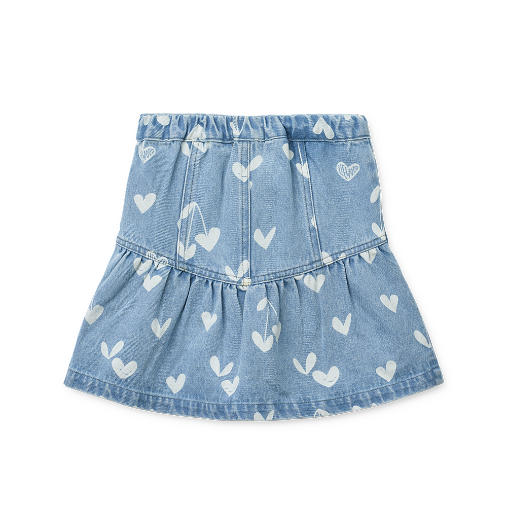Liewood Jupe en jean 'Dayla' Sweethearts/Denim bleu clair