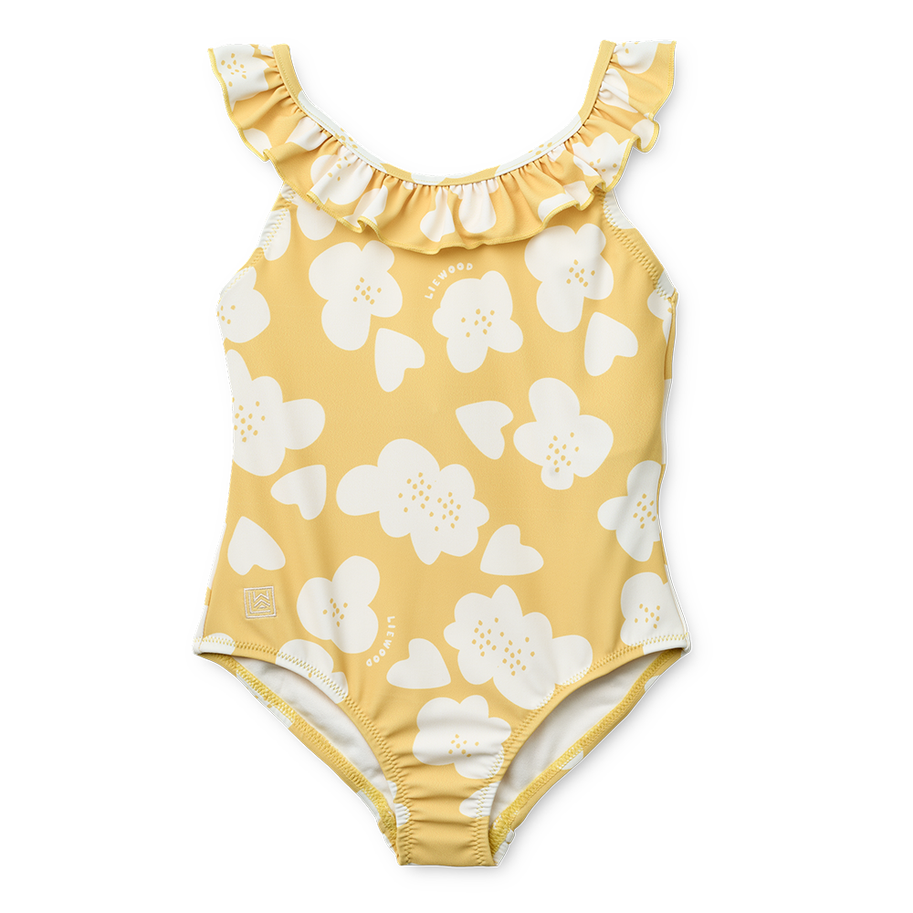 Liewood  UV-Badeanzug 'Kallie' Flower/Lemon Yellow