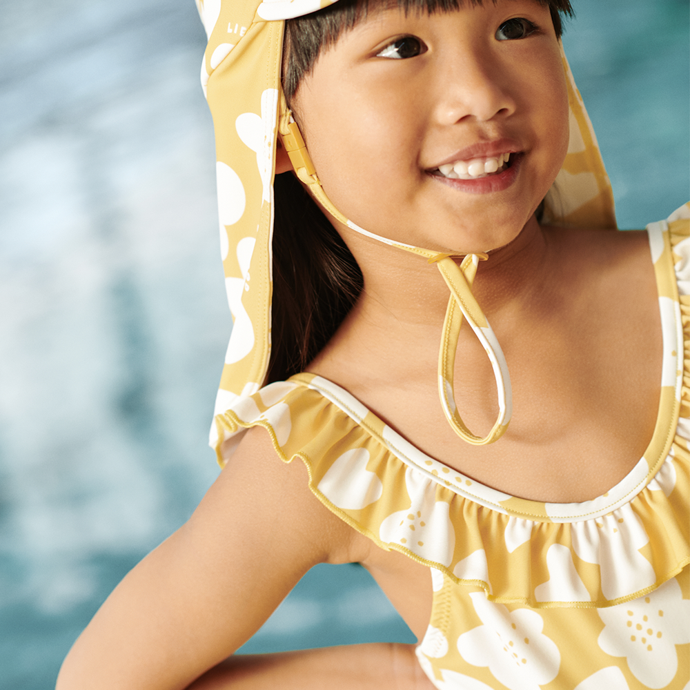 Liewood  UV-Badeanzug 'Kallie' Flower/Lemon Yellow
