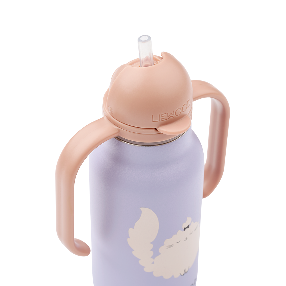 Liewood Trinkflasche 'Kimmie' 250 ml Cat/Warm Lilac