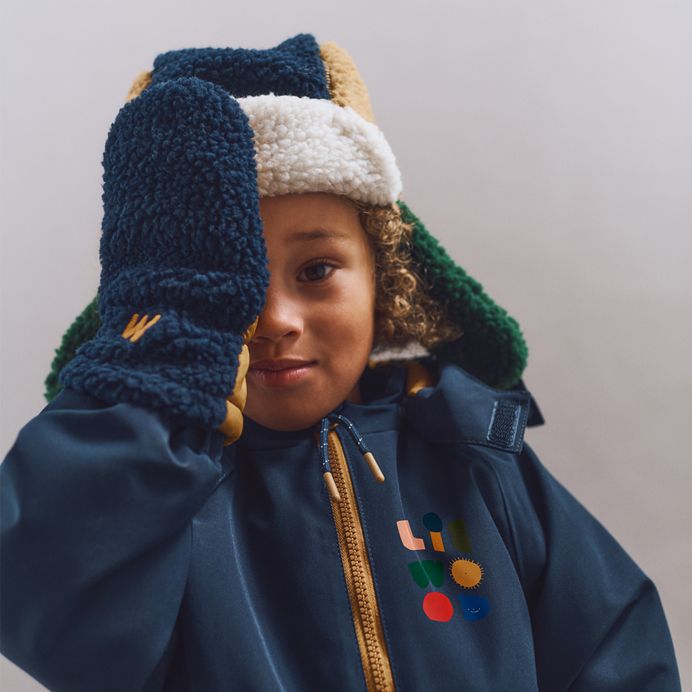 Liewood  Teddy Mütze mit Ohrenklappen 'Bravo'  Classic Navy Multi Mix