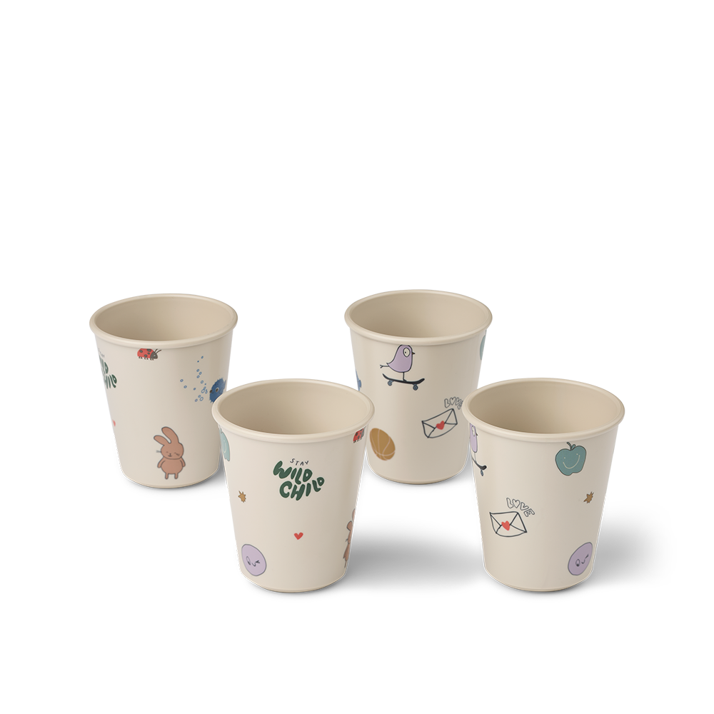 Liewood Becher 4er Set 'Lana' Tamtam/Sandy