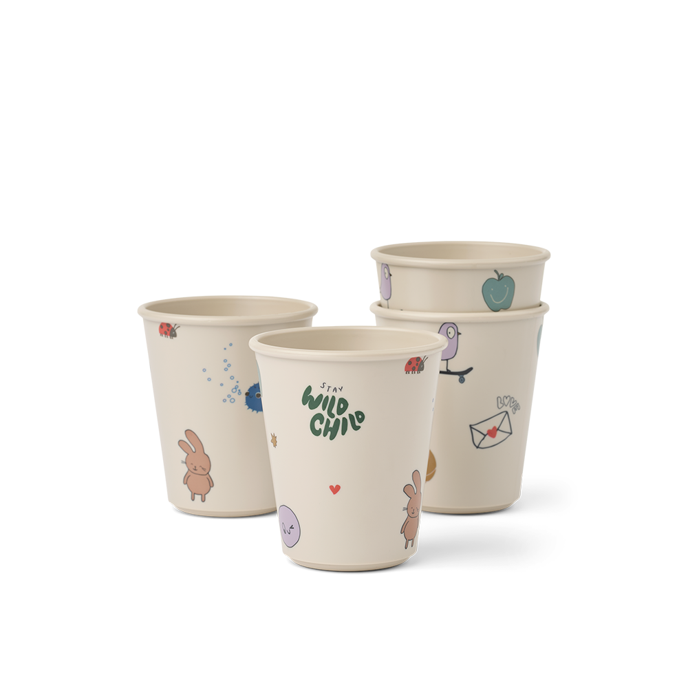 Liewood Becher 4er Set 'Lana' Tamtam/Sandy