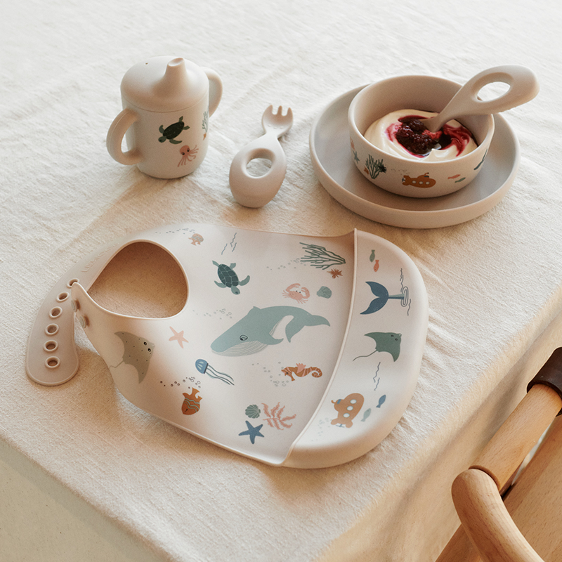 Liewood  Silikon Lätzchen 2er Pack 'Tilda'  Sea Creature/Sandy - Online MY SNOWFLAKE