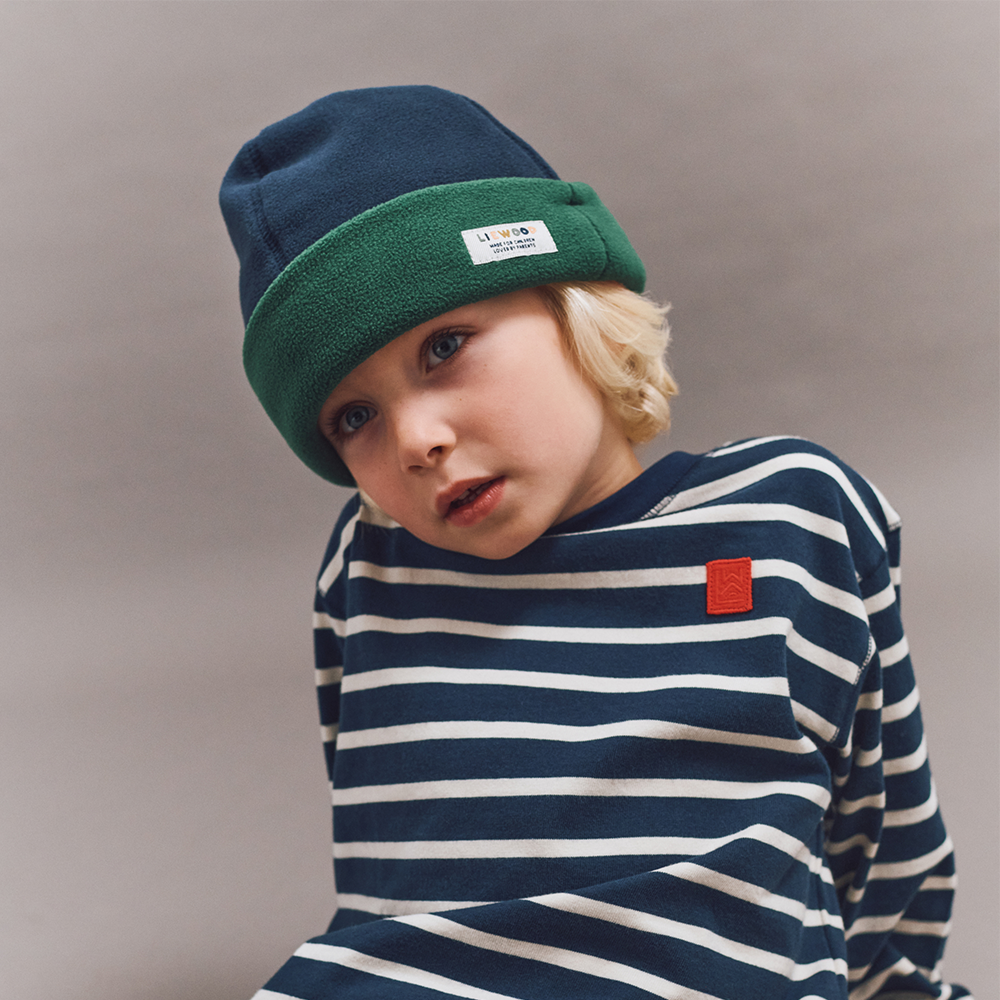 Liewood Bonnet en polaire 'Luciano' Classic Navy